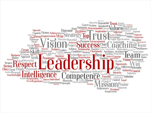 Business leadership word cloud — Stock Photo, Image