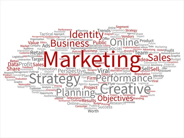 Business marketing palabra nube —  Fotos de Stock