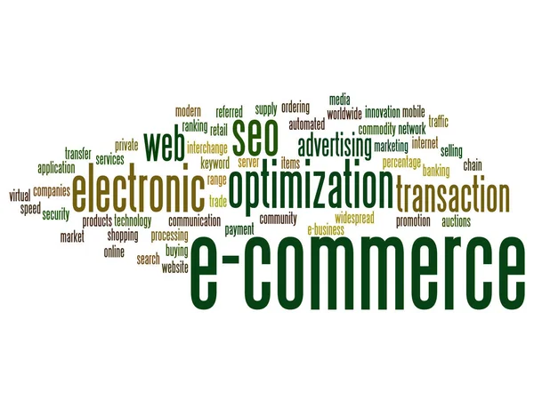 Electronic sales abstract word cloud — Stock Photo, Image