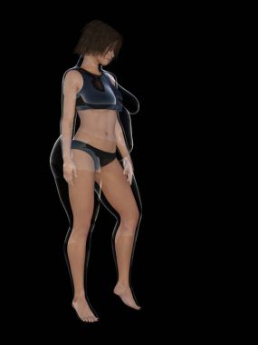 kilolu kadın vs ince sağlıklı vücut