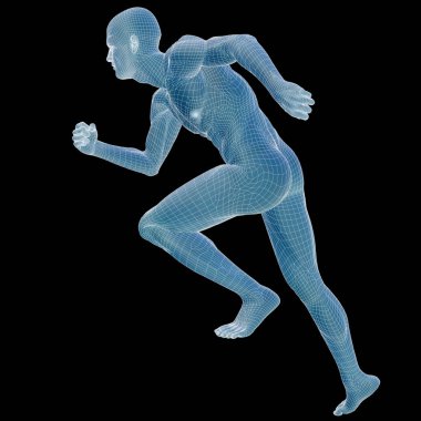 çalışan kavramsal 3d erkek