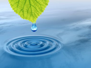 yeşil bir yaprak düşüyor bırak 