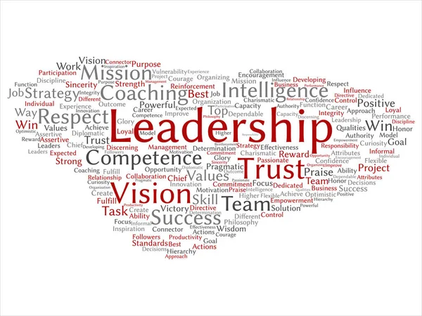 Business leadership word cloud — Stock vektor