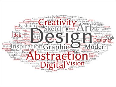 Sanat grafik kelime bulutu