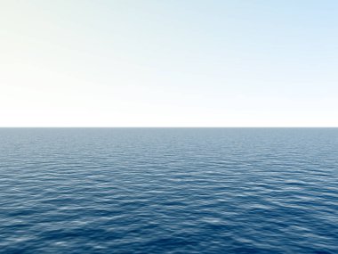 Yüksek çözünürlüklü mavi su ve gökyüzü bulutlar arka plan, doğa ve yaz tasarımları için ideal