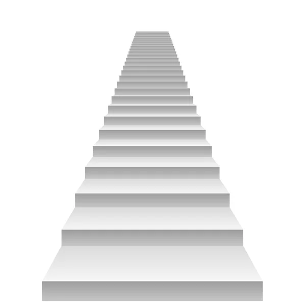 3D  stairs on white background