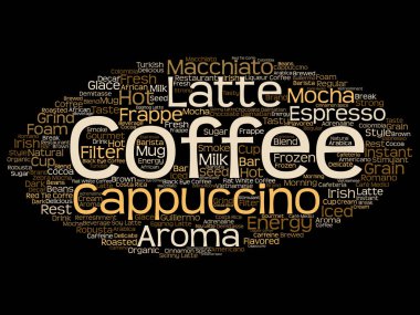 Sıcak kahve espresso kavram 