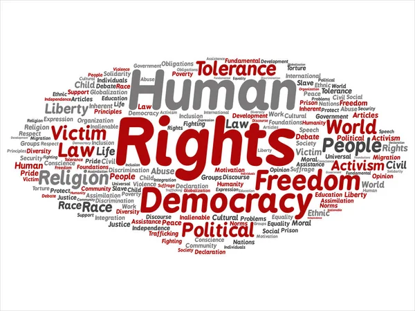 İnsan hakları kavramı — Stok Vektör