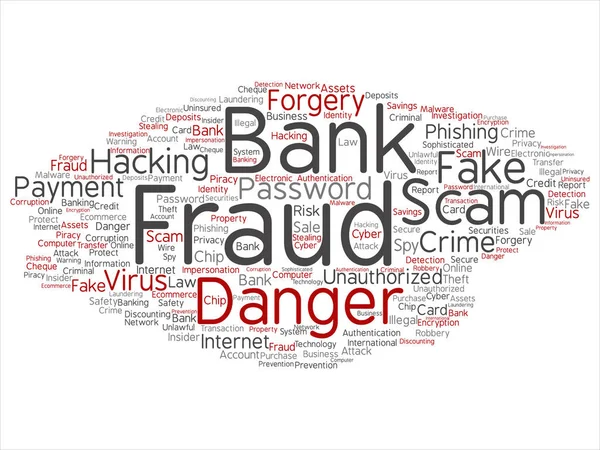 Fraude bancaire contexte de paiement — Image vectorielle