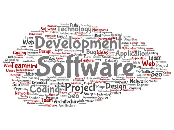 Software-ontwikkelingsconcept — Stockvector