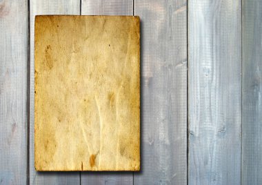 eski bir kağıt üzerinde eski bir ahşap arka plan