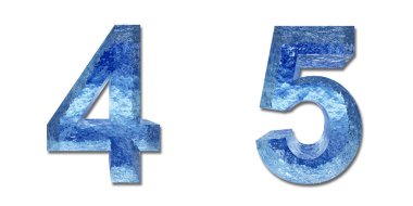 Yüksek çözünürlüklü kavramsal blue Ice veya donmuş su yazı tipi koleksiyon üzerinde beyaz izole doğal, kış için ideal arka plan veya tasarımları yaz