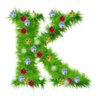 çim ve çiçek elmas yazı tipi ile