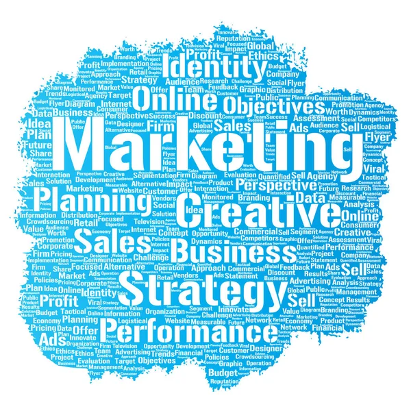 iş pazarlama kelime bulutu 