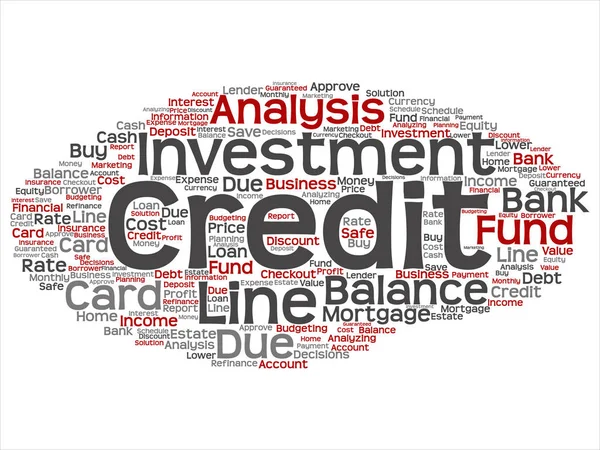 Creditcard word cloud — Stockvector