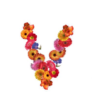 Çiçek yazı tipi tasarım