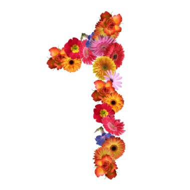 Çiçek yazı tipi tasarım