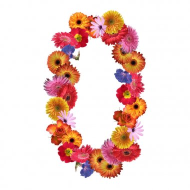 Çiçek yazı tipi tasarım