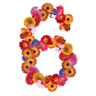 Çiçek yazı tipi tasarım