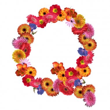 Çiçek yazı tipi tasarım