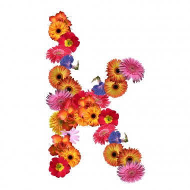 Çiçek yazı tipi tasarım