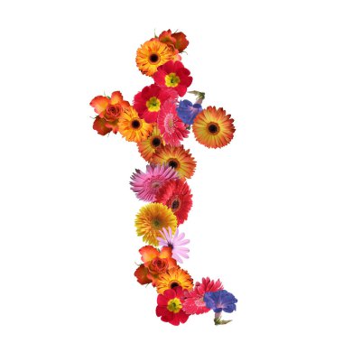 Çiçek yazı tipi tasarım