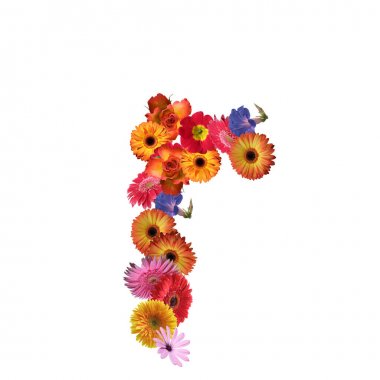 Çiçek yazı tipi tasarım