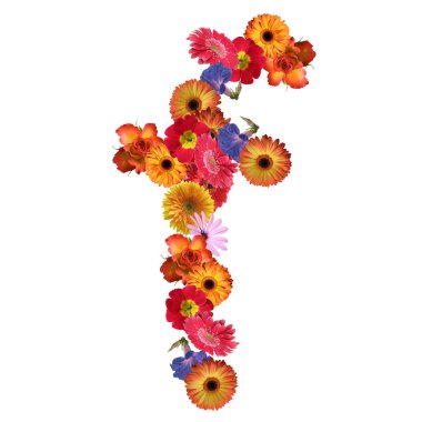 Çiçek yazı tipi tasarım