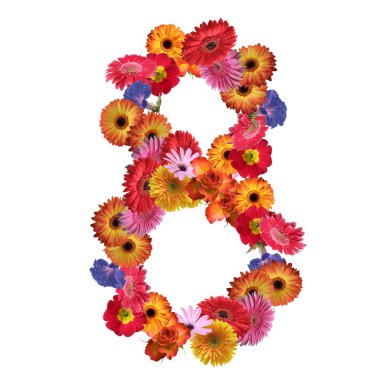 Çiçek yazı tipi tasarım