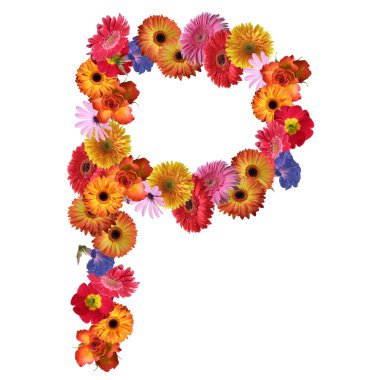 Çiçek yazı tipi tasarım