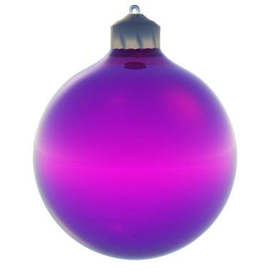 Beyaz arka planda, tatil, din ve mevsimlik tasarımlar için ideal izole yüksek çözünürlüklü kavramsal 3d Noel süs