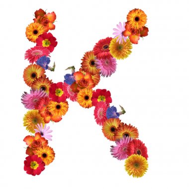 Çiçek yazı tipi tasarım