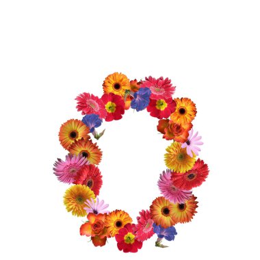 Çiçek yazı tipi tasarım