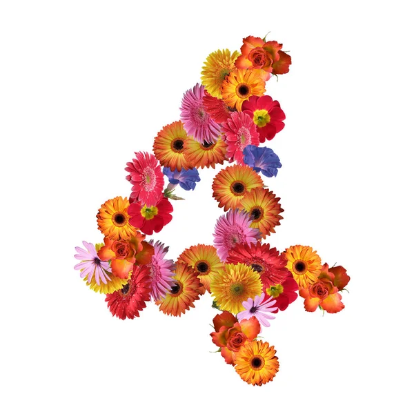 Diseño de fuente Floral — Foto de Stock