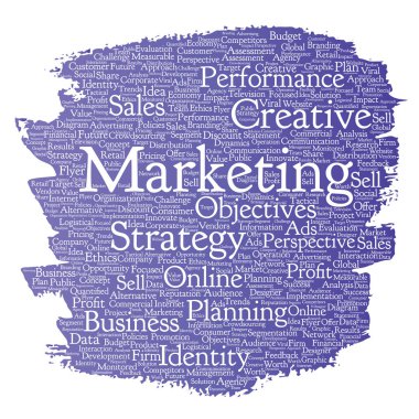 Kavramsal pazarlama kelime bulutu