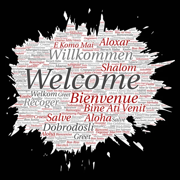Hoş geldiniz uluslararası kelime bulutu 