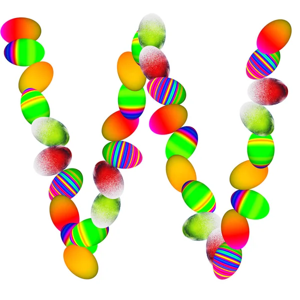 字体制成的复活节彩蛋 — 图库照片