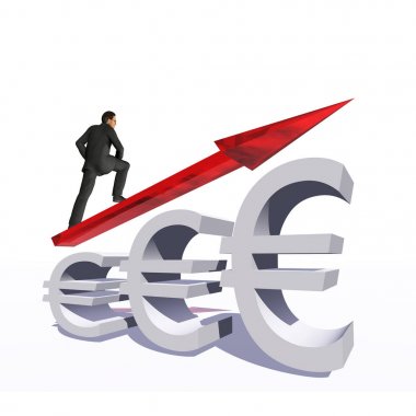 İşadamı Euro atlama