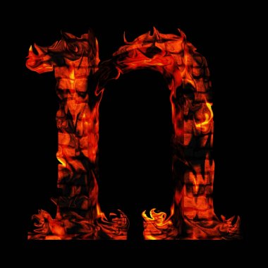 Yangın yazı tipi bölümü yazma 