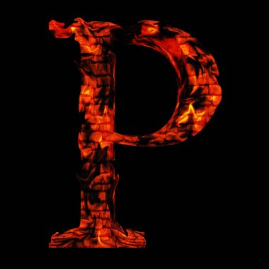 Yangın yazı tipi bölümü yazma 