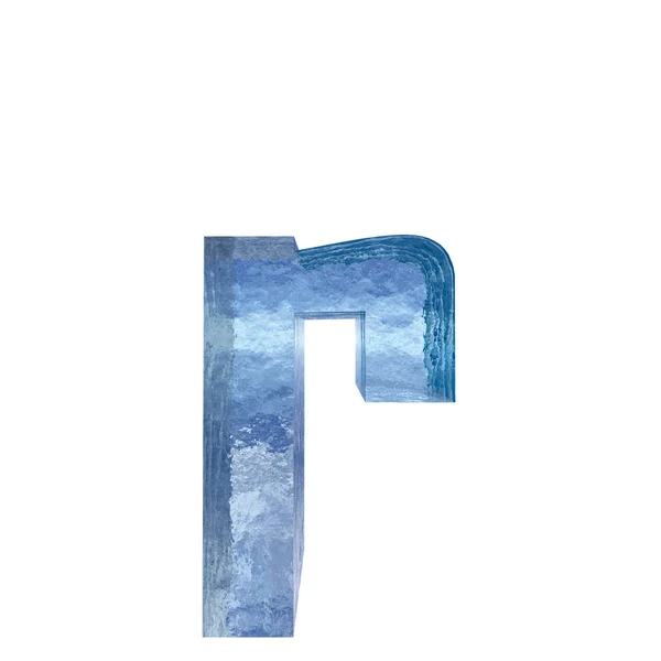 Konzeptionelle Dekorative Blaue Kühle Kristall Gefrorenen Flüssigen Buchstaben Winterjahresschrift — Stockfoto