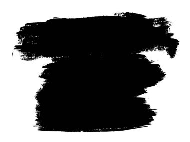 Sanatsal freehand siyah boya yaratıcı fırça konturu arka plan 