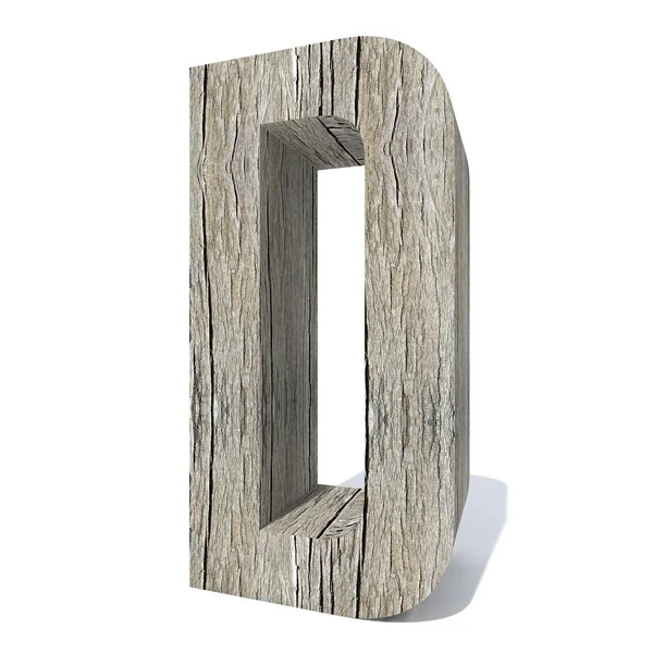 Концептуальный Деревянный Шрифт Буквы Изолирован Белом Фоне — стоковое фото
