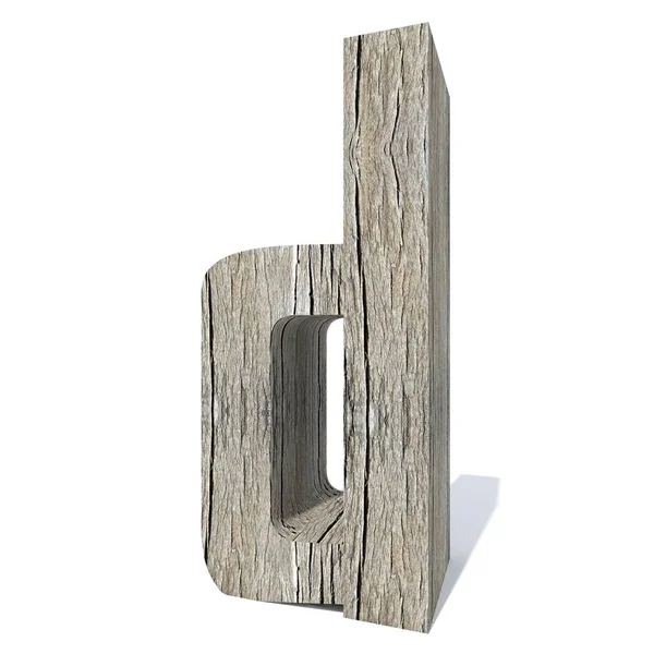 白い背景で隔離の手紙 の概念の木製フォント — ストック写真
