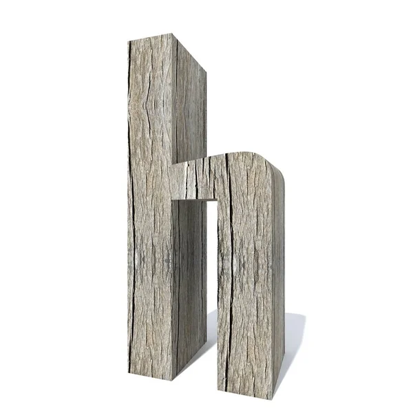 Концептуальный Деревянный Шрифт Буквы Изолирован Белом Фоне — стоковое фото