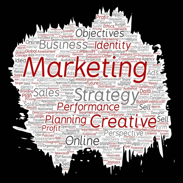 Konzeptionelles Business Marketing Pinsel Wort Wolke — Stockfoto