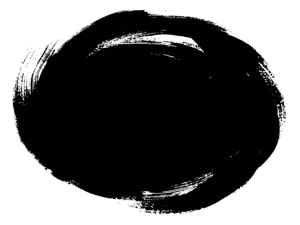 Χειροποίητο Δημιουργική Πινελιά Καλλιτεχνική Μαύρο Χρώμα — Διανυσματικό Αρχείο