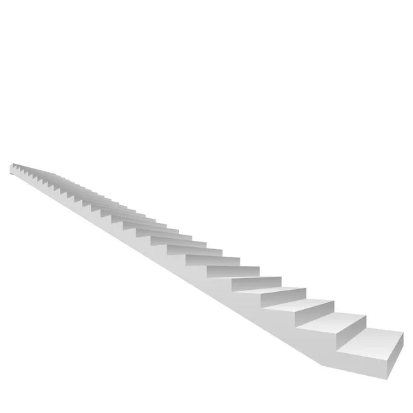 Escalera de hormigón blanco — Foto de Stock