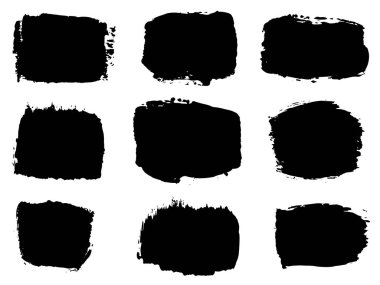 Soyut fırça darbeleri topluluğu