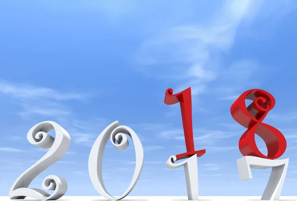 Nieuwe jaar vooravond, symbool van de vakantie — Stockfoto